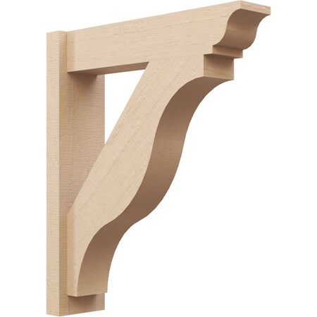 Ekena Millwork 6-in W x 24-in D x 28-in H Funston Trad Rough Cedar Woodgrain TimberThane Outlooker, Primed Tan OUTUR060X24X28FST04RCPR